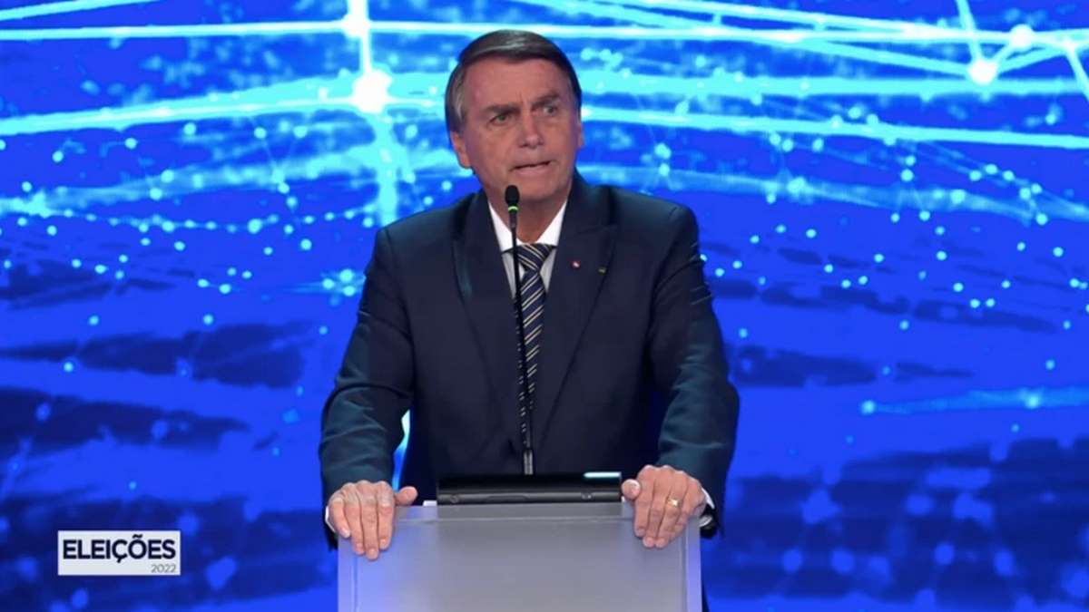 Candidato Jair Bolsonaro No Debate Da Band Foto ReproduçãoBand