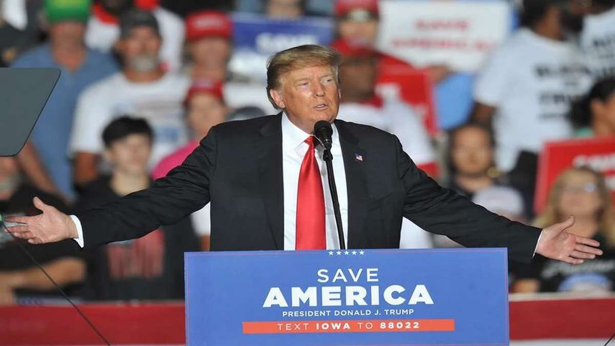 Ex Presidente Dos EUA, Donald Trump Discursou Em Comício Foto EFE EPA Steve Pope