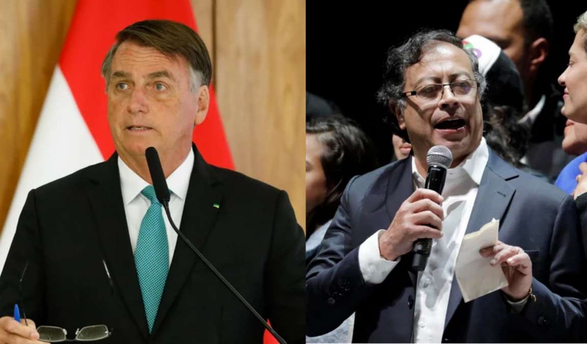 Jair Bolsonaro E Gustavo Petro Fotos PRAlan Santos EFECarlos Ortega