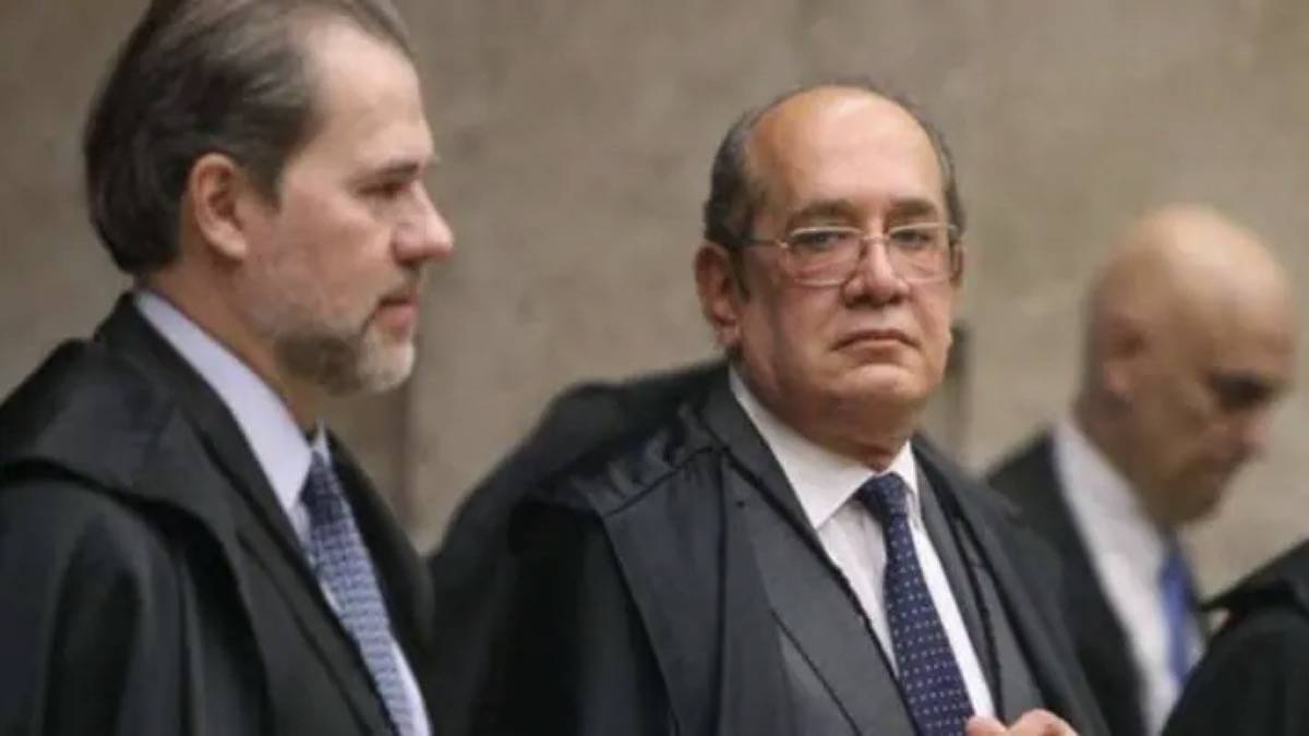 Ministros Dias Toffoli, Gilmar Mendes E Alexandre De Moraes Durante Sessão No STF