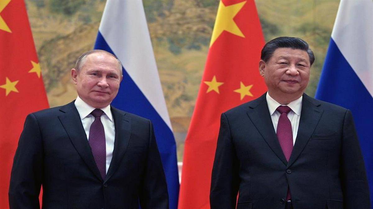 Os Presidentes Vladimir Putin E Xi Jinping Foto EFE EPAALEXEI DRUZHININ KREMLIN SPUTNIK