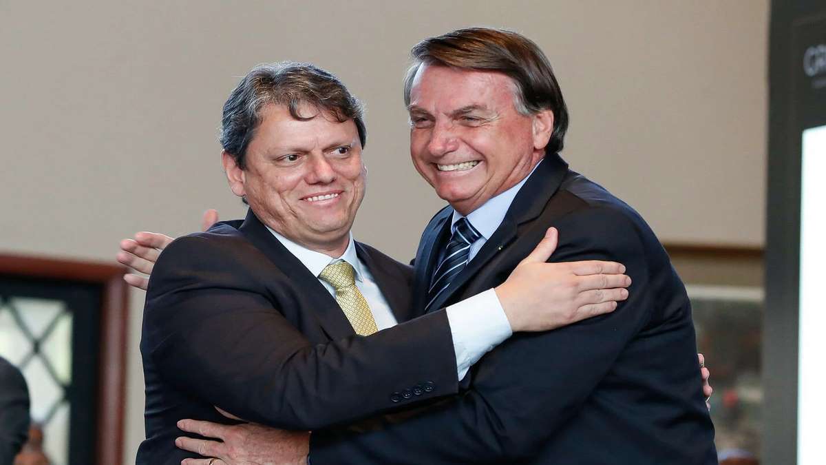 Presidente Da República, Jair Bolsonaro E Ex Ministro Da Infraestrutura, Tarcísio Gomes De Freitas Foto PRAlan Santos