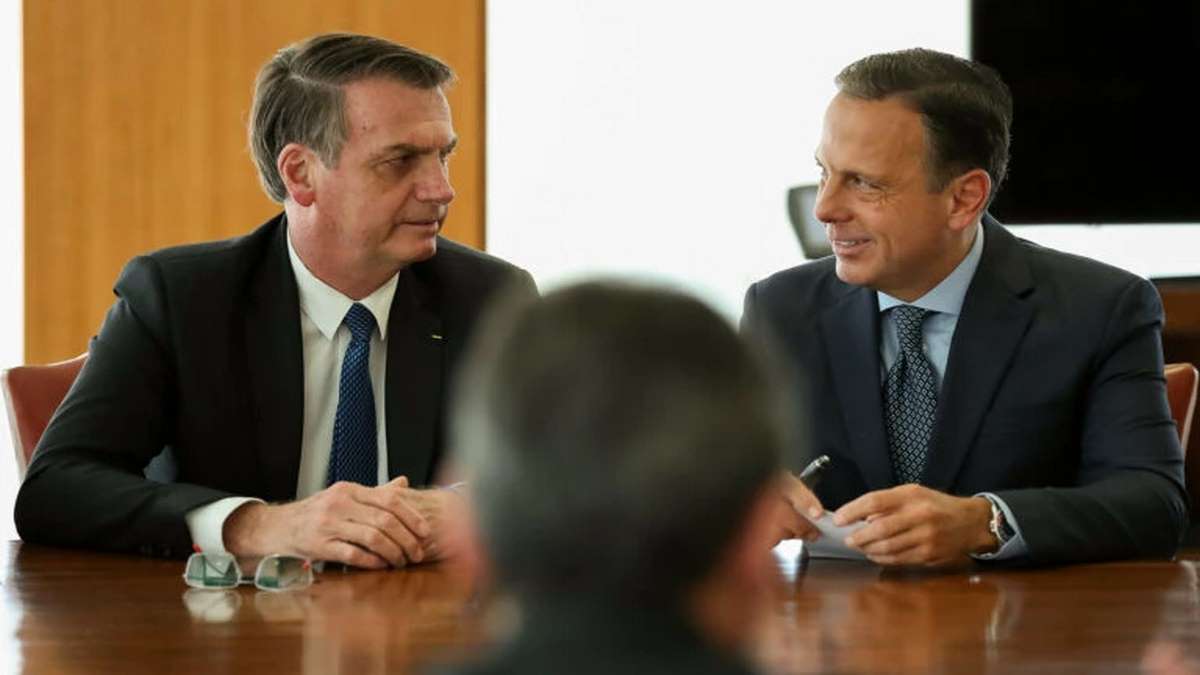 Presidente Jair Bolsonaro E Governador De São Paulo, João Doria