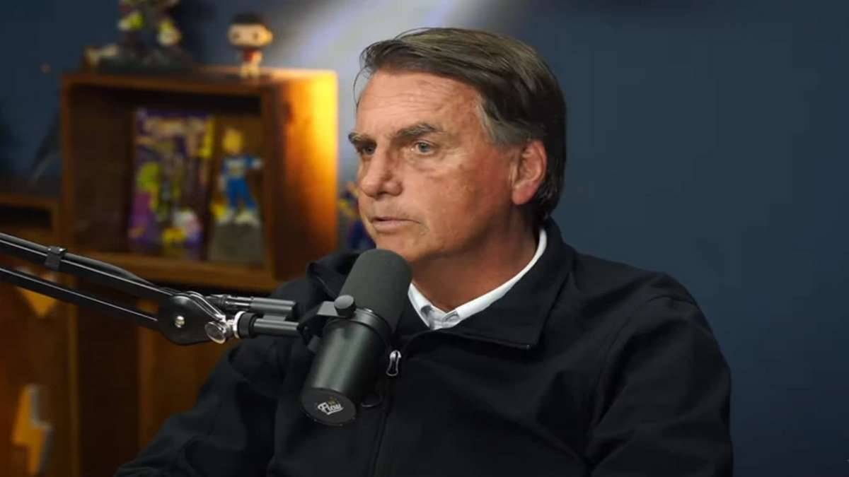 Presidente Jair Bolsonaro Foto ReproduçãoPrint De Vídeo YouTube Flow Podcast