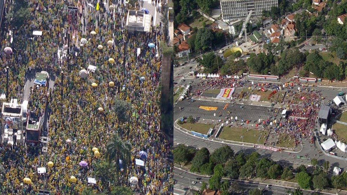 Protestos Ocorreram No Feriado Do Dia Do Trabalhador Foto Reprodução Twitter De Marcelo De Carvalho